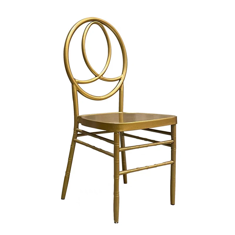 Foshan Furniture manufacturer metal wedding bamboo chairs banquet chairs aluminum alloy gold Cheap wedding dinner chairs