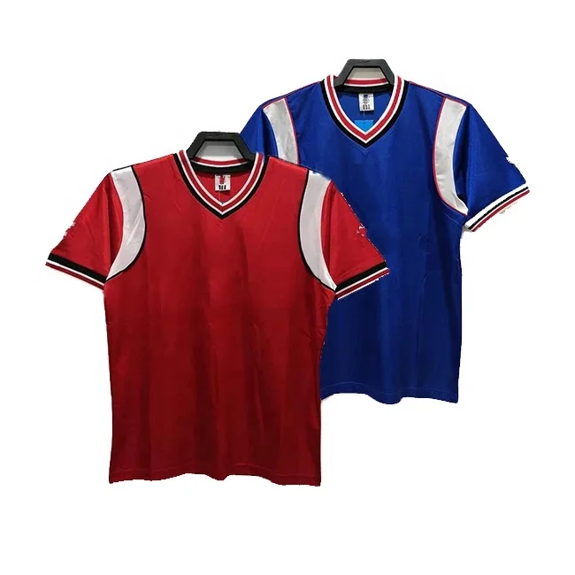 
Wholesale Blank Manchestr Classic Club Cantona Retro United 1985 Home Away Soccer Jersey 