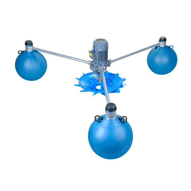0.75Kw Pp Float Ball Stainless Steel Impeller Style Oxygen Electric Aerator Fish Pond Aquaculture