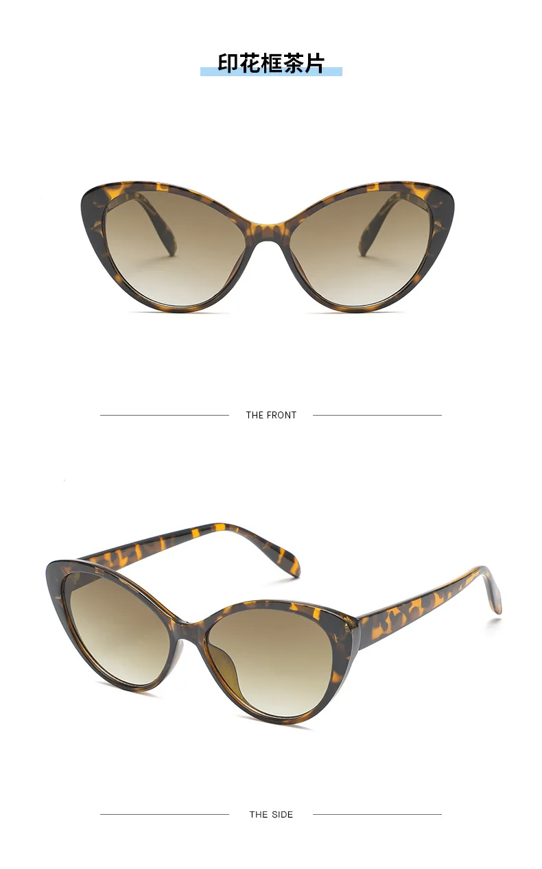 New sunglasses trend ladies cat eye ins personality street shot sunglasses beach glasses