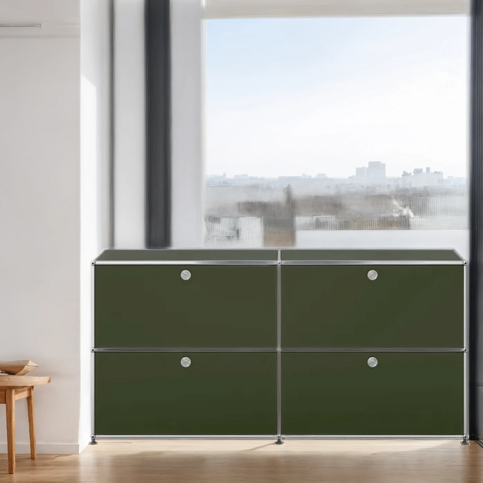 Office Furniture Metal Drawer Cabinet 6 Doors Steel Office File Cabinet Vertical