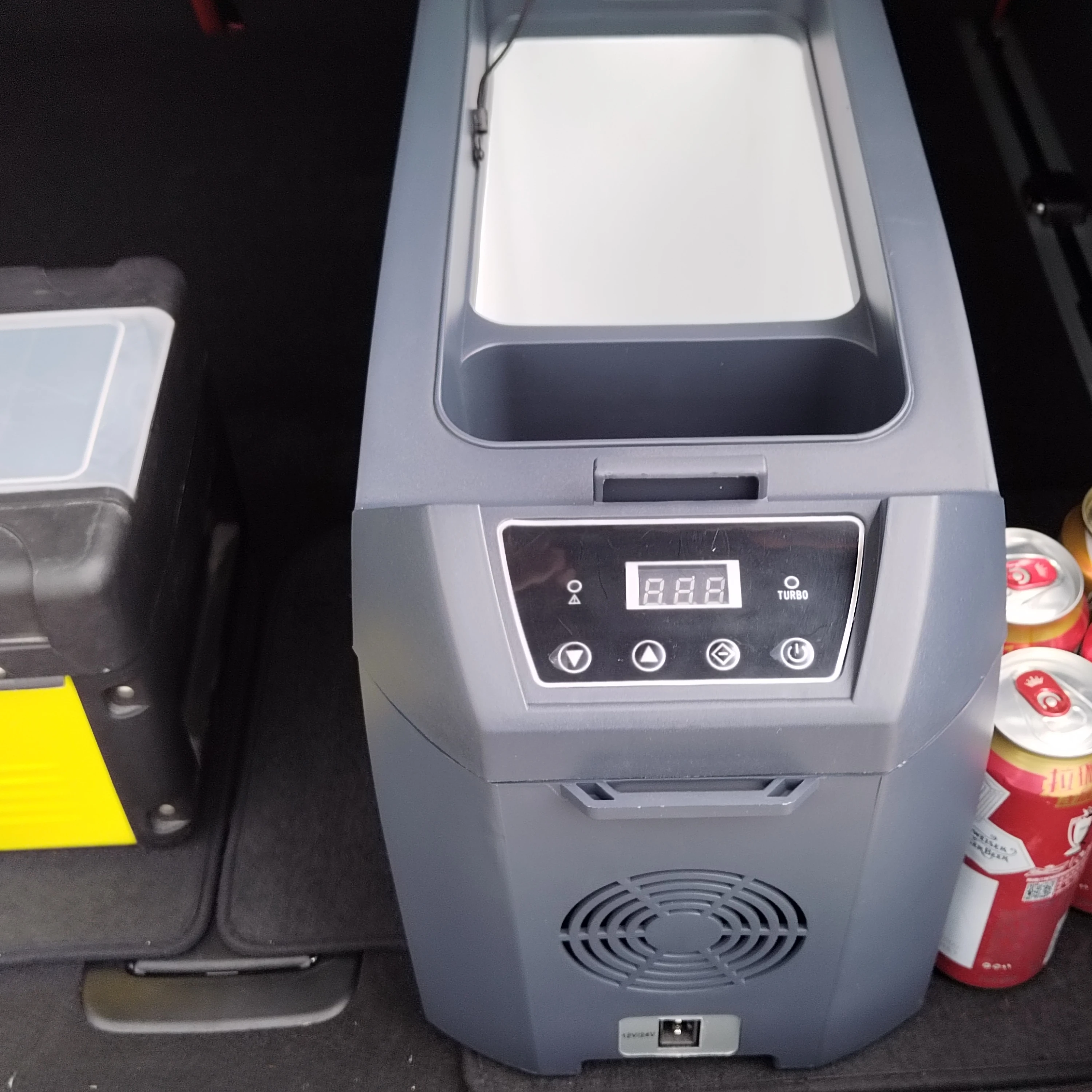 Автомобильный портативный холодильник coolbox 12 В, уличный автомобильный холодильник для кемпинга, хранилище 14 л, компрессор постоянного тока, маленький автомобильный холодильник