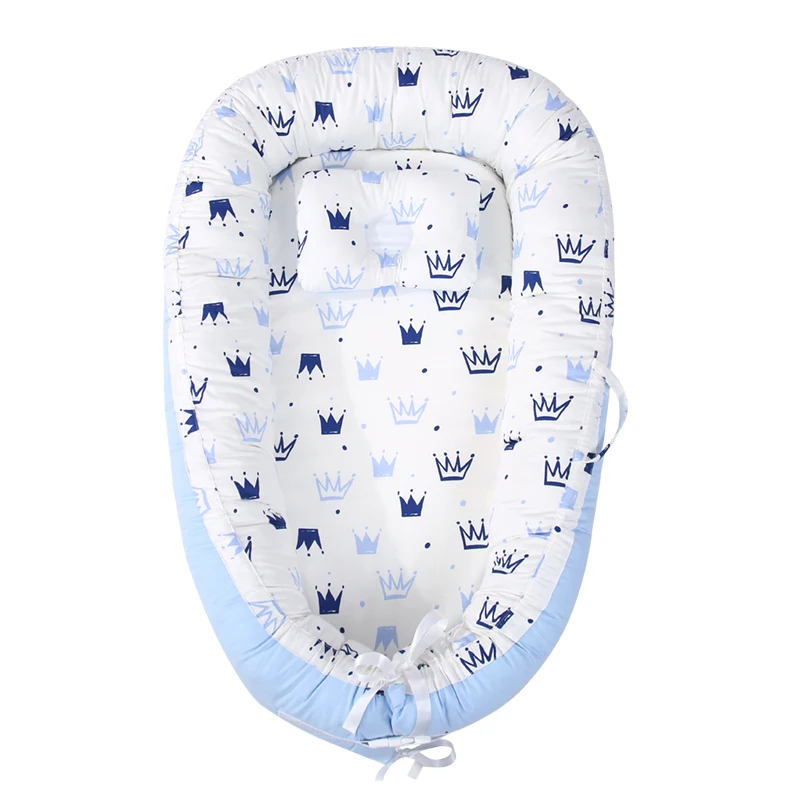 CPC ASTM CPSIA Certified portable soft washable baby nest bed, infant bedside crib, bedside bassinet baby nest co-sleeper in bed