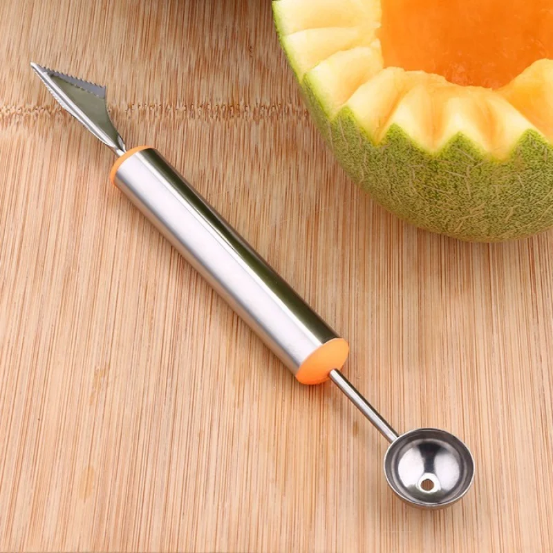 Stainless steel watermelon spoon knife splitter ice cream fruit vegetable carving tool home kitchen gadgets tools