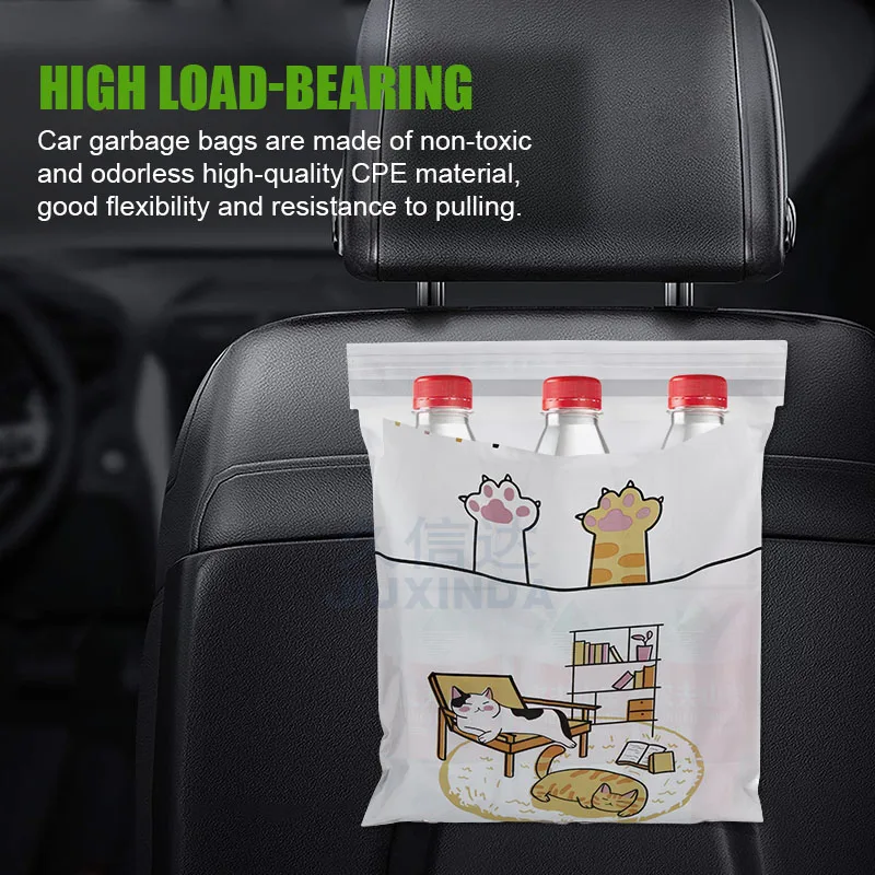  custom print ecofriendly designer small garbage bag for car disposable pe