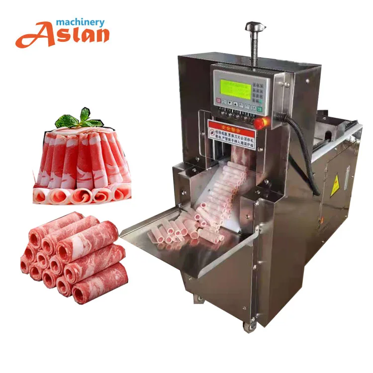 frozen fish cutting machine/frozen meat stripe cutting machine/beef mutton meat roll cutting machine