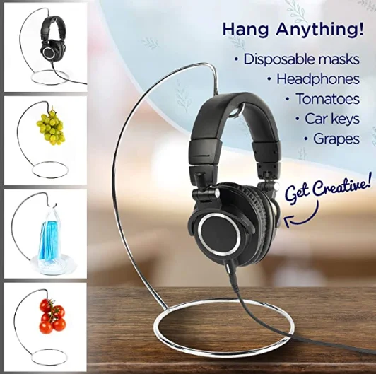 Banana hanger - stainless steel banana hanger with sturdy brackets and hooks. Make your own fruit or banana tree hook, earphone