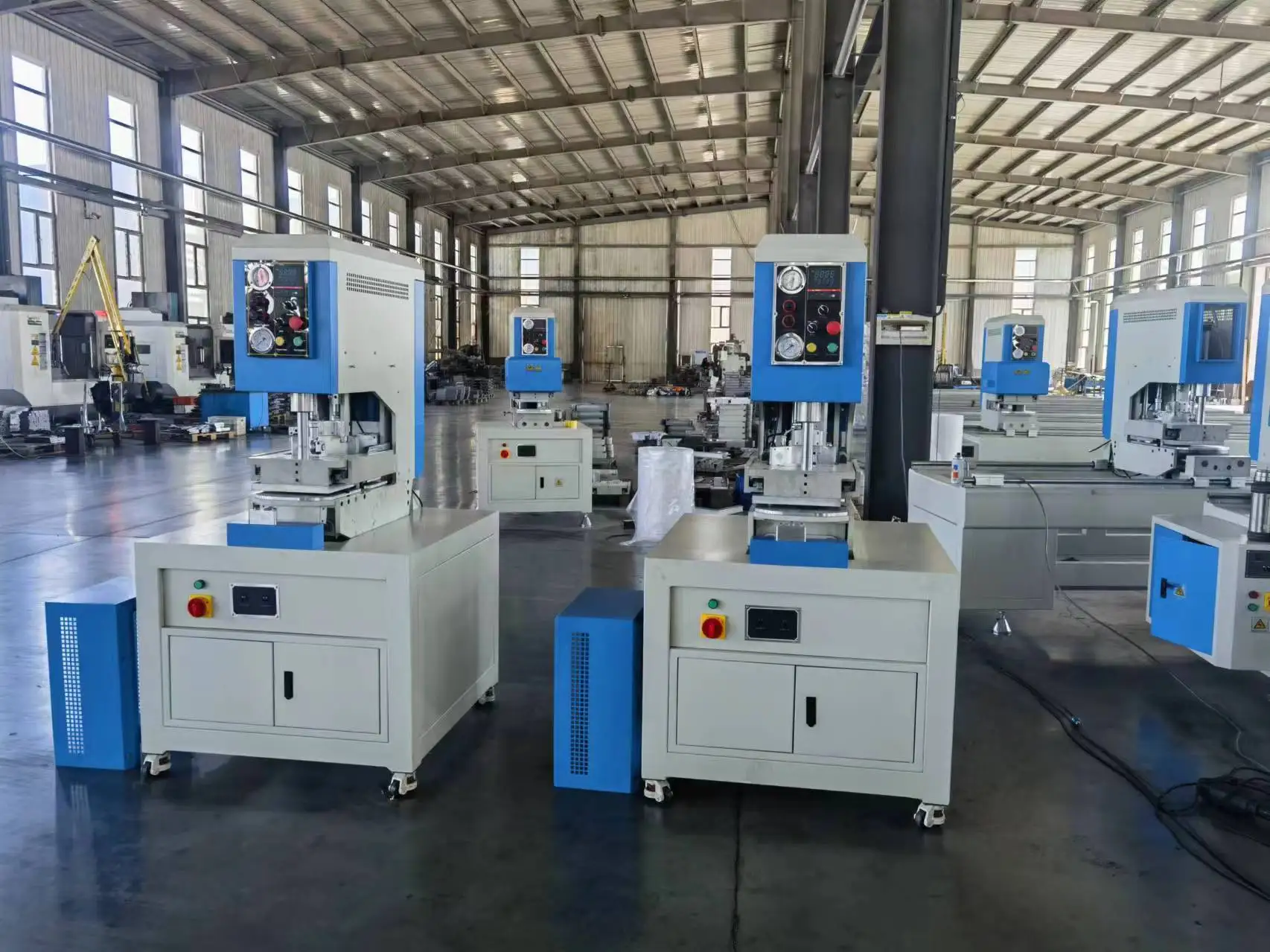 Two- head welding machine for vinyl pvc upvc  profiles windows doors welder