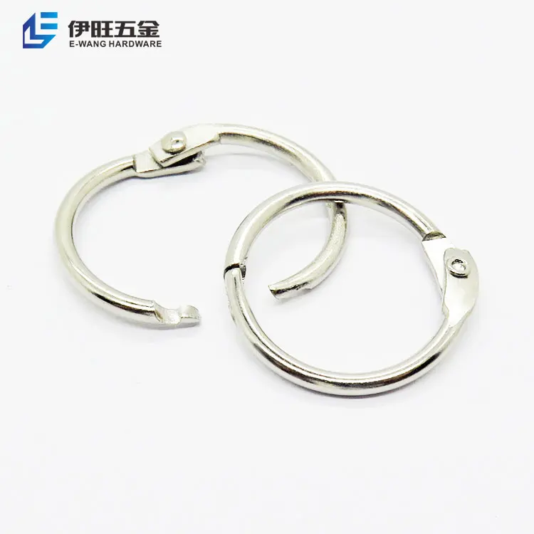 YIWANG 0.75 Inch Metal Loose Leaf Book Binding Ring Metal Office Book Rings Key Rings