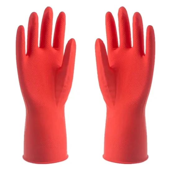 Reusable Magic Heat Resistant Household Washing Gloves Silicone Rubber Cleaning Scrubber Gloves