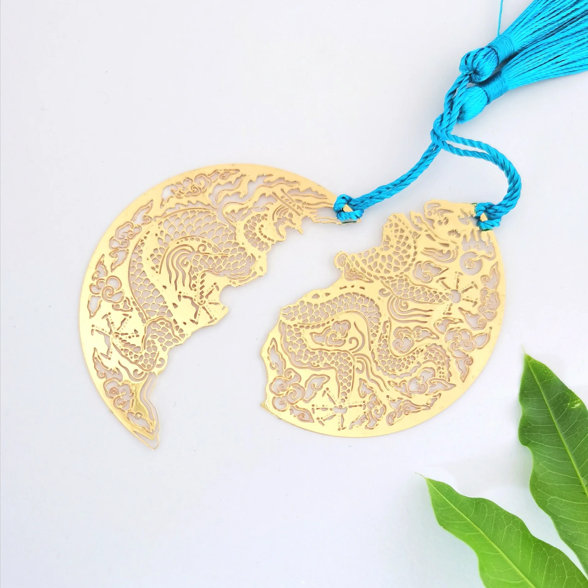 Wholesale high quality Custom Metal Bookmarks With Logo Die Casting Gold Plated Blank Etched Brass Stainless Steel Bookmark