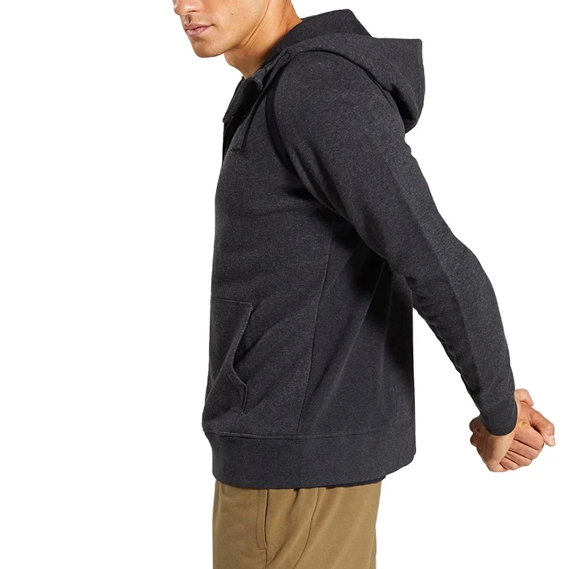 
breathable stretch full zip baseball custom gym hoodie 