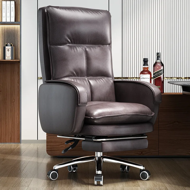 luxury height adjustable comfortable high back boss executive swivel massage pu leather ergonomic office chair