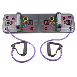 Total Body Push up Board Hot Sale Fitness ABS Customized for Home Gym 13 in 1 Black Color Box OEM Bodybuilding Fitness 10 Pcs