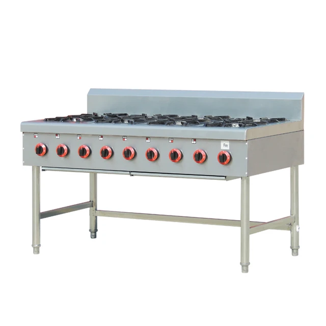 Stainless steel gas stove cooker with 4 range burners Commercial Gas Range