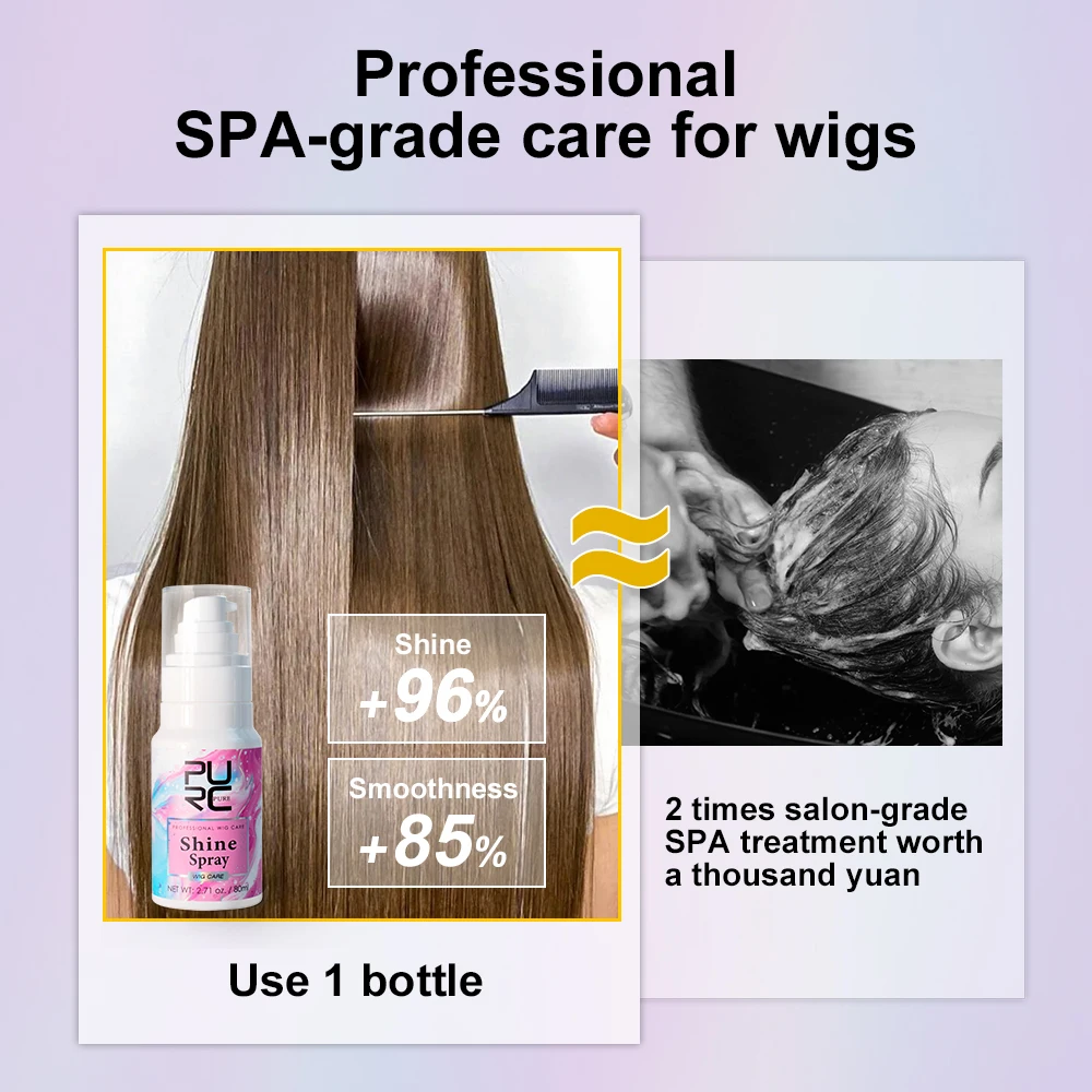 Wig Care Products Enhances Hair Shine Spray For Synthetic Wigs Human Hair Wigs Spray