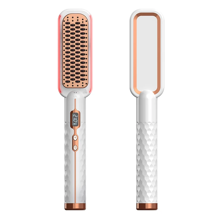 custom hair straightener infrared high quality brush original comb mac iron rebonding straightening style complete straighten