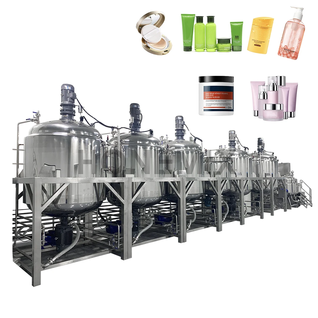 Hone Turnkey Serve Cosmetics Lotion Toothpaste Making Equipment Skin Care Cream Production Machines