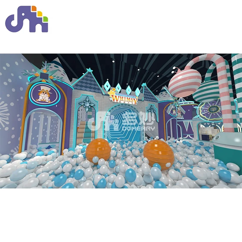 New design snow theme equip playground soft play equipment set indoor playground toys for kids ocean ball play center