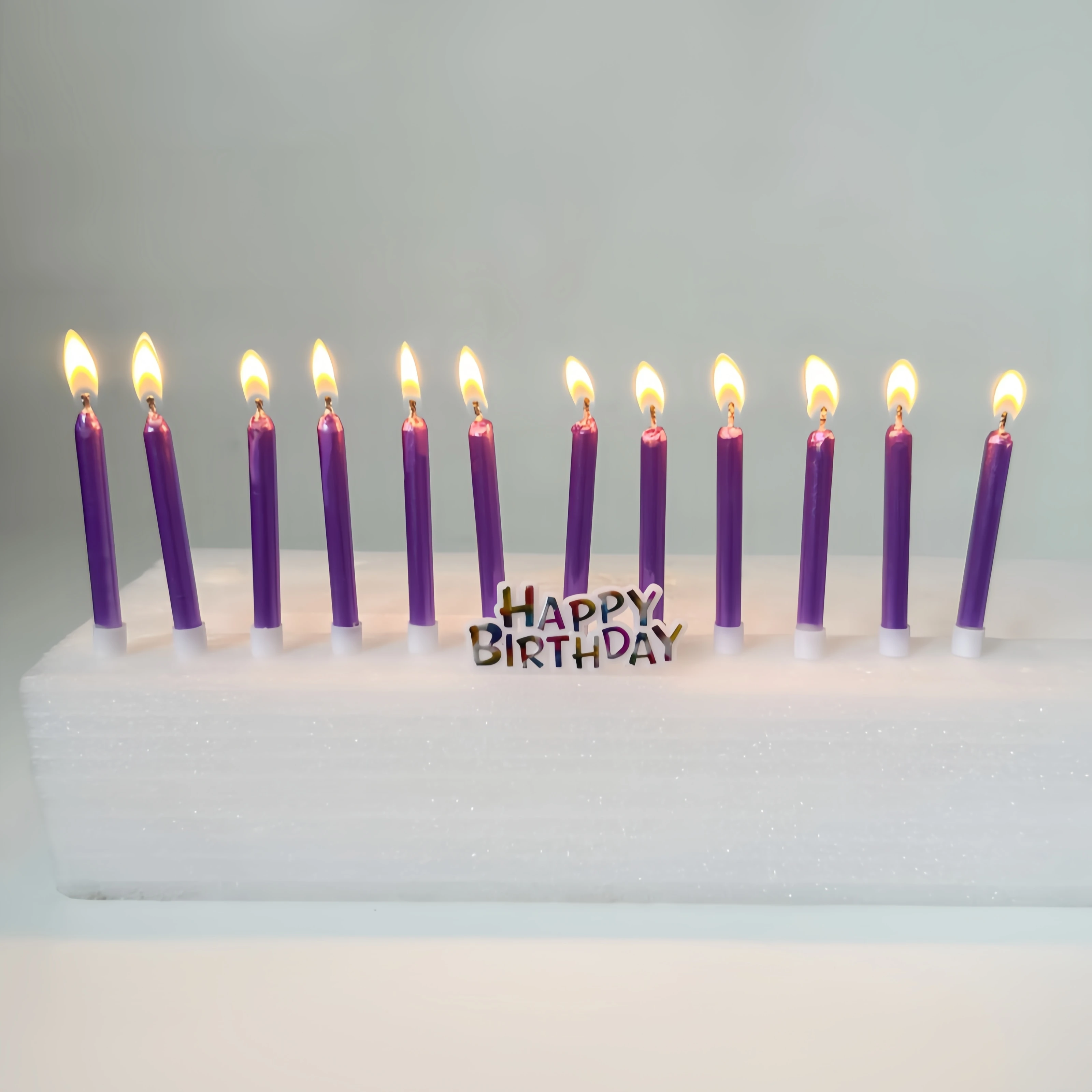 Wholesale Happy Birthday Candle Colors Cake Candles Birthday Party Decoration Stick Candles