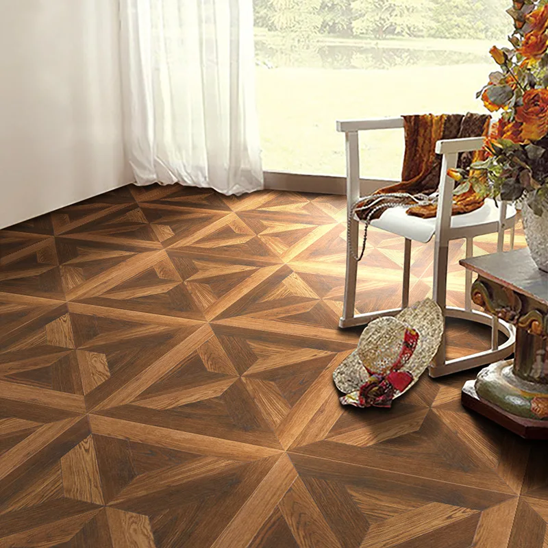 Solid Wood Floor Tile Living Room Bedroom Non-slip Tile Windmill Wood Grain Brick 600 X 600 Antique Brick Courtyard Floor Tile