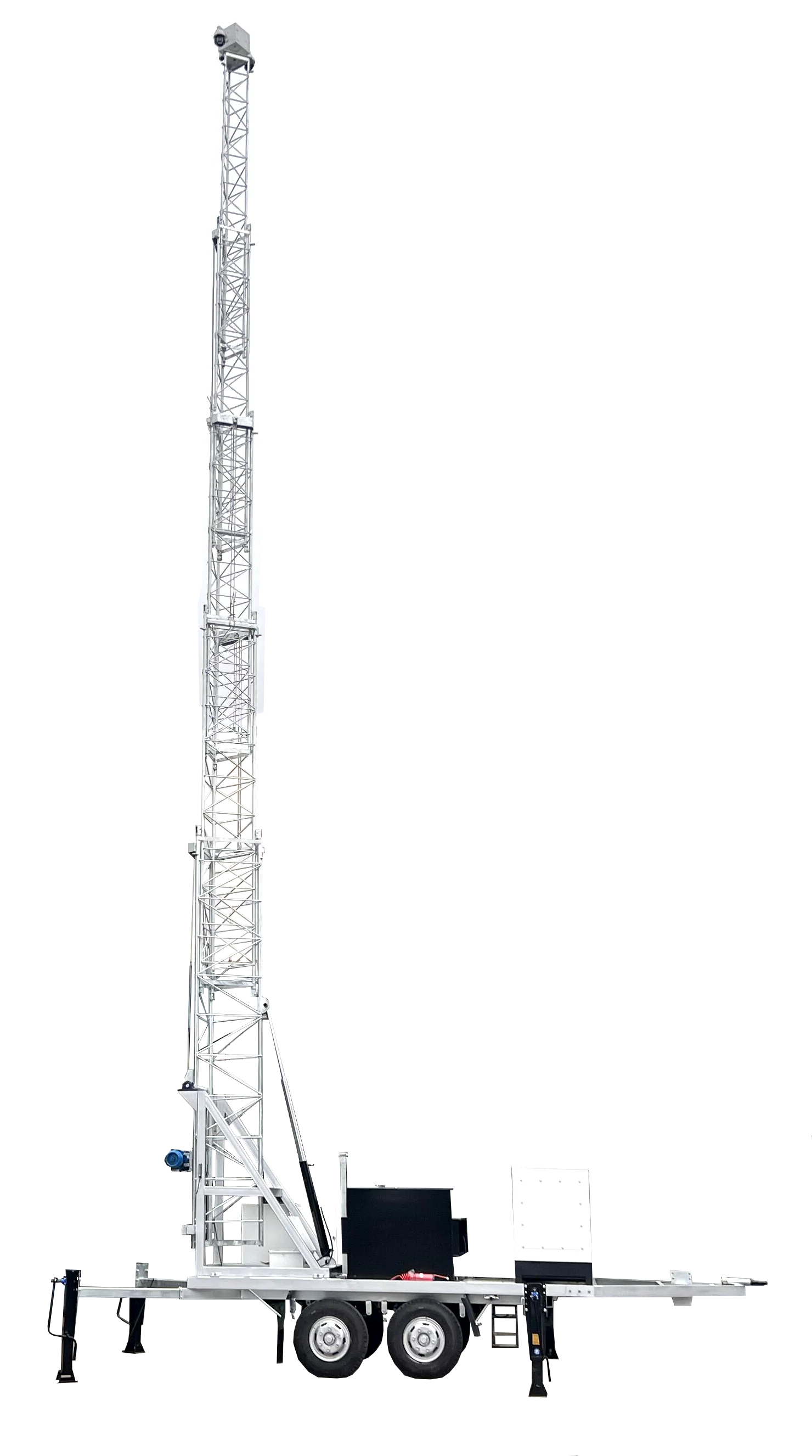 20m 2024 NEW DESIGN Triangle Mast Trailer surveillance trailer light tower