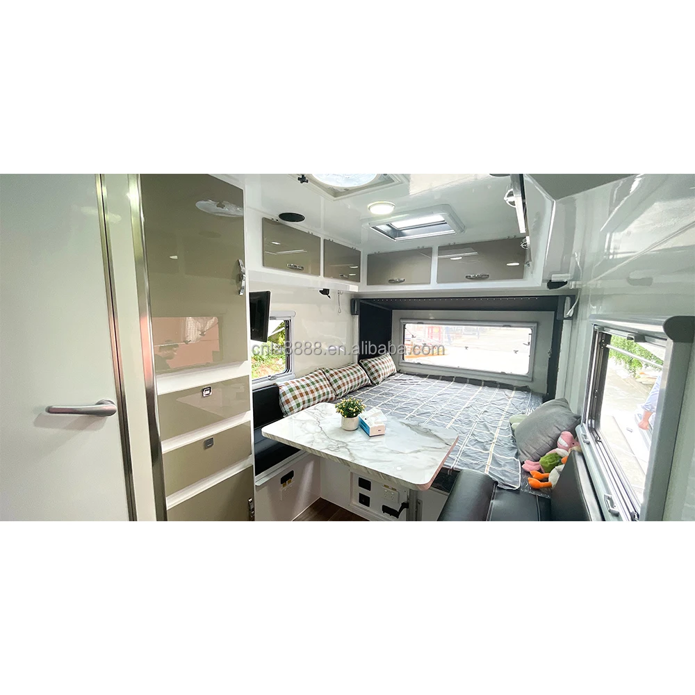 2023 hot sale 4 person motorhome RV caravan pop top caravan offroad camper
