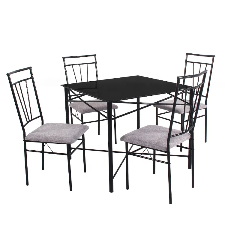General use 5 Piece Table and chair Modern Antique Dining Set Furniture Multiple Colors Dinette Sets DS-0083