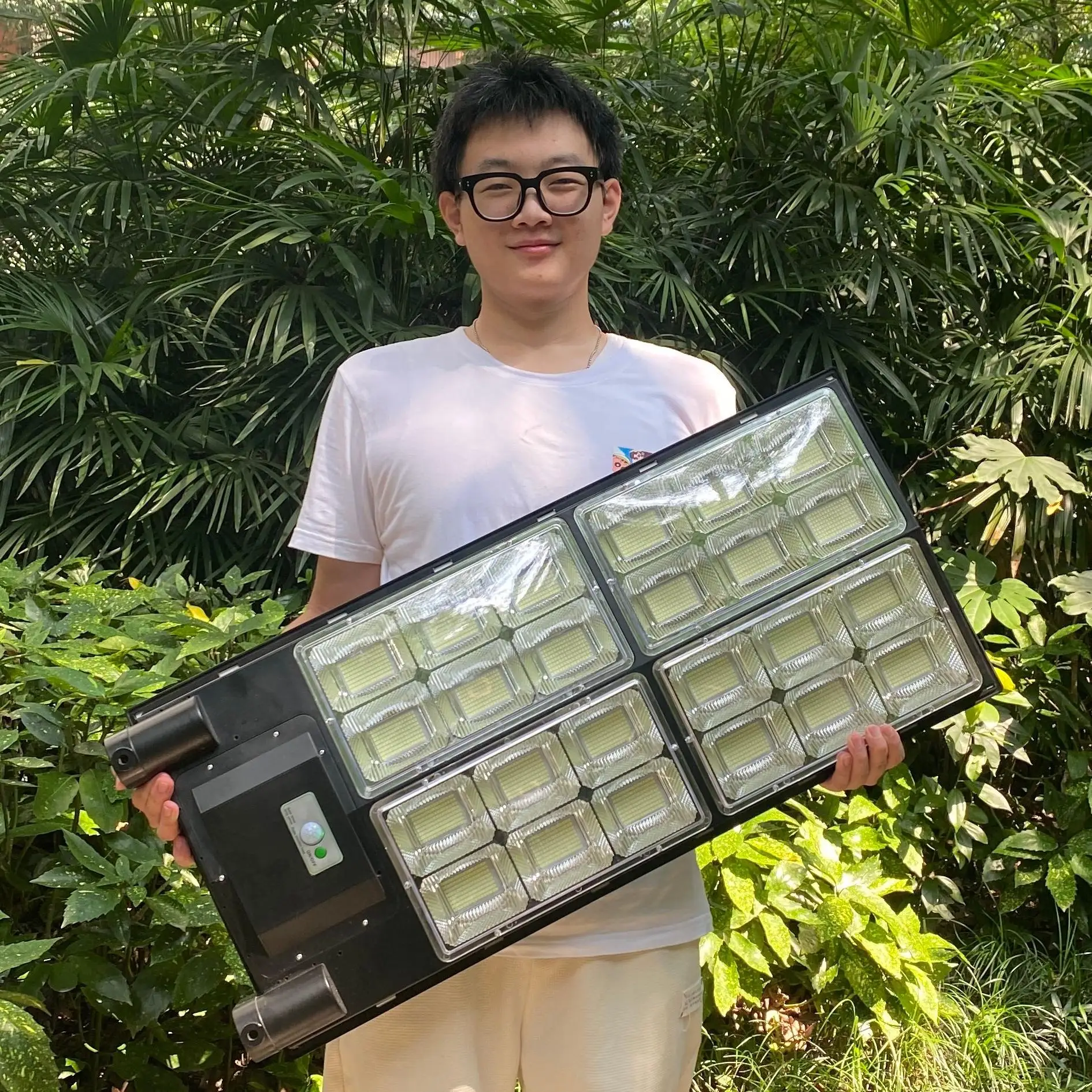 Аккумуляторная Солнечная лампа 1000W2000W3000W Водонепроницаемая уличная декоративная белая светодиодная для домашнего дорожного АБС квадратная