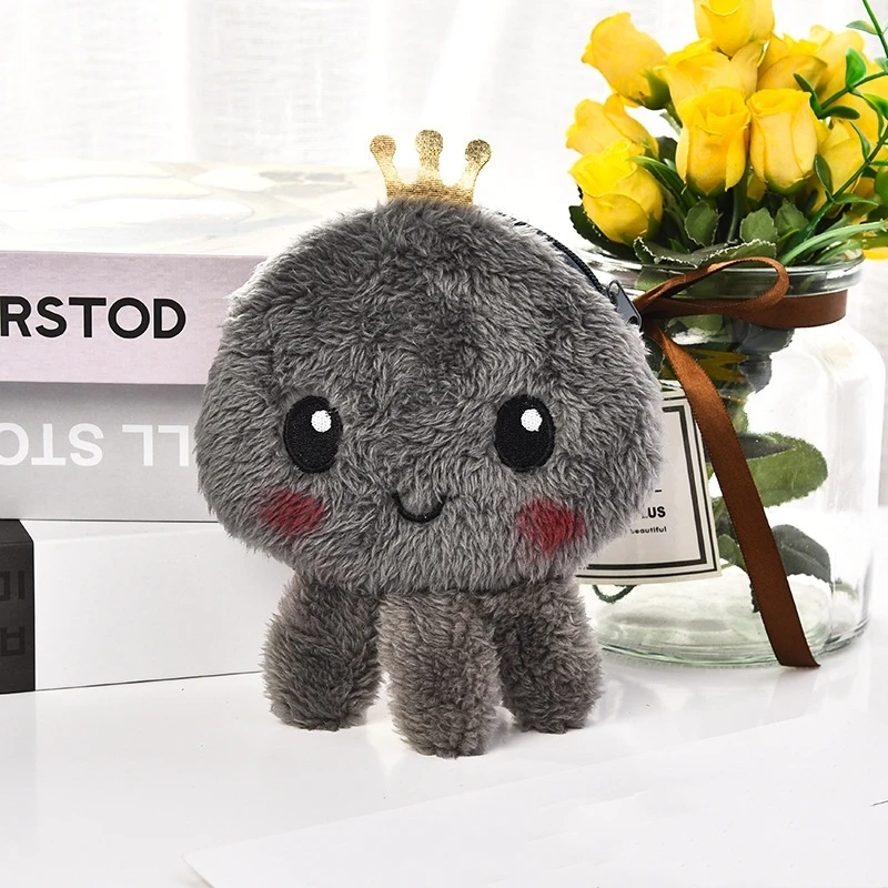 Best-Selling Funny octopus Soft Plush Keychain Wallets  Cartoon Anime octopus Coin Purse Wallets Keychain Toys Couples Pendant