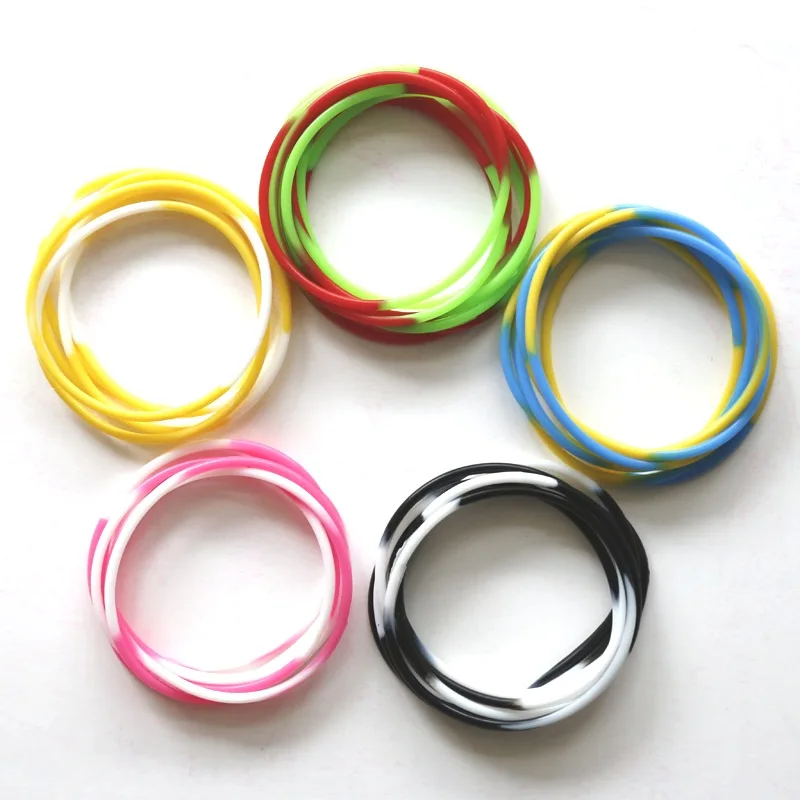 Most new products 2024 popular silicone thin rubber gym couple bracelets wrist band
