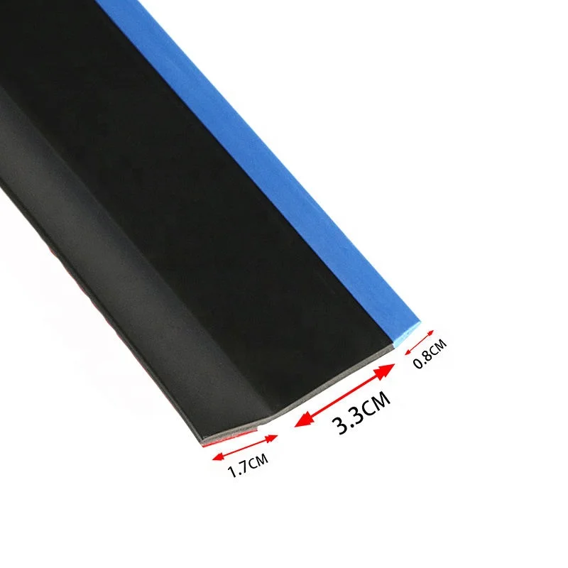 Universal Auto Body Lip Skirt Splitter Carbon Fiber Rubber Sleeve Bumper Guard Front Side Skirt Car Bumper Lip