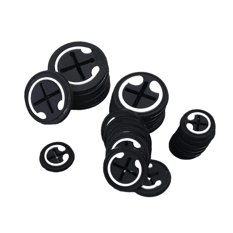 Custom Rubber Earphone Port Hole Patch Wire Buckle Rubber Label Clothing Labels Rubber Eco Friendly Soft Silicon Patch