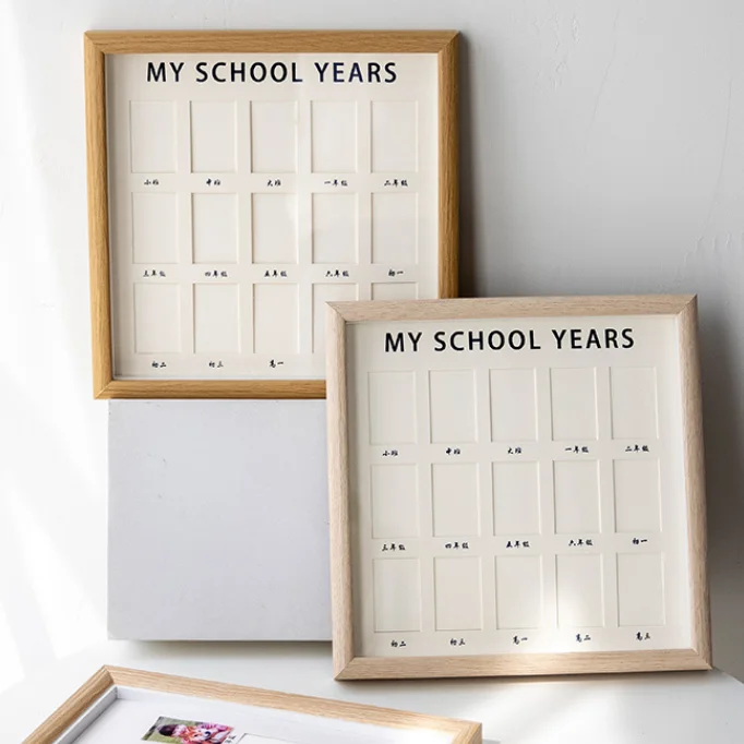 Wood photo frame baby child Souvenir gifts for family tabletop picture frame kids growing memory gifts