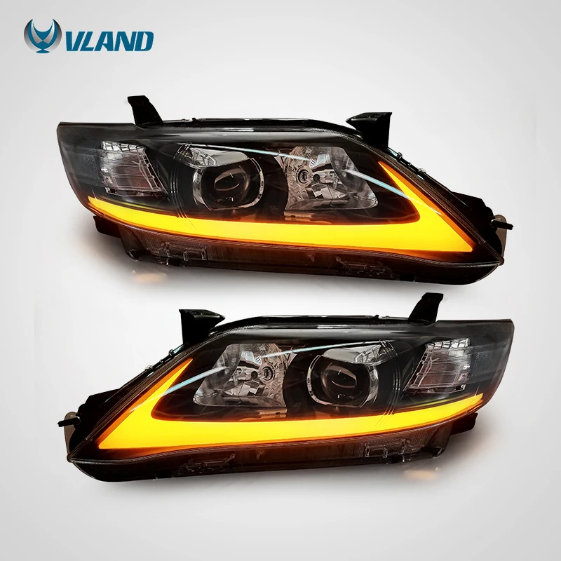 VLAND factory accessory for car head light for Camry LED Headlight 2009 2010 2011 for Camry head lamp LED moving signal