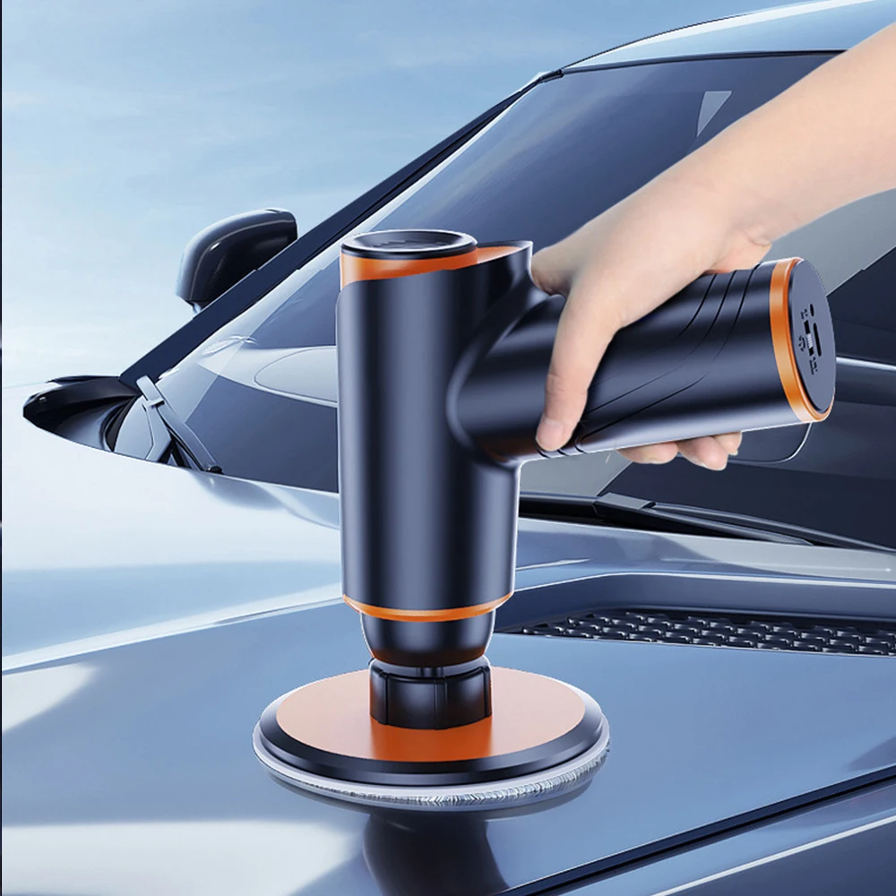 variable 2 speeds rechargeable battery car polisher car body repair maintenance sofa PU waxing equipment for car and home