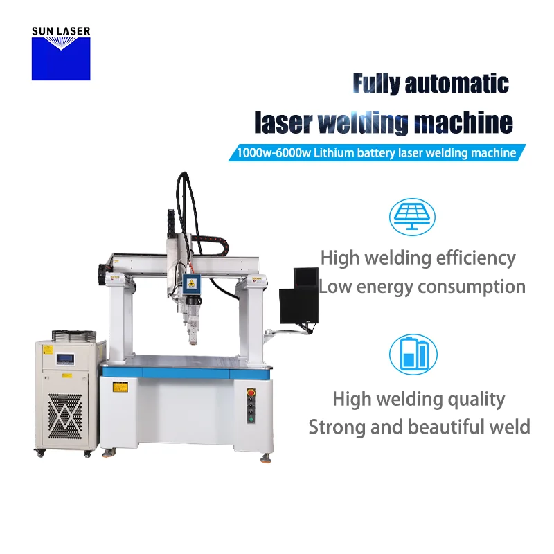New Energy Moped Battery Continuous Laser Welding Equipment 3000W Automatic Laser Welding Machine