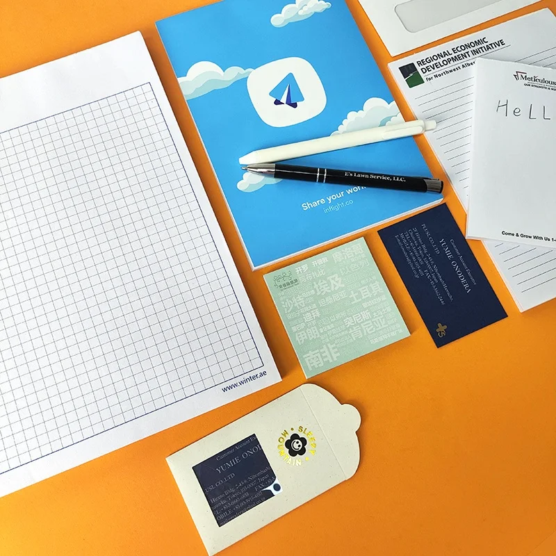 Office Custom Personalized  LOGO Pen custom for gift set  office supplies Notepad To do list for company