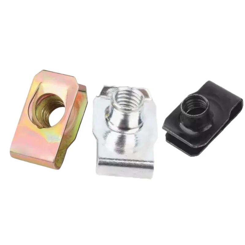 High Quality Din 34818 Aluminum Leaf Plate Spring Speed Clamping Nuts Lock Nut U Spring Cage Clip Nut