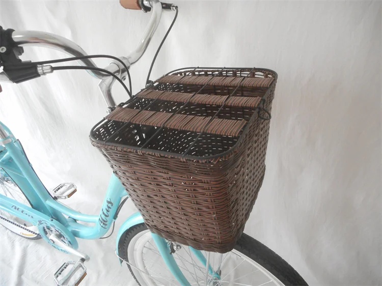 high quality 7 speed ladies bicycle with backrest high carbon steel city bike for women 24 26 inch retro city mountain bike