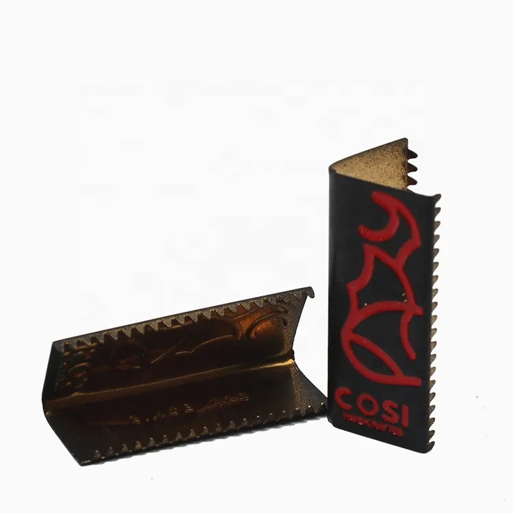 Wholesale Custom Debossed Brand Logo Metal Toothed Tail Clamp for Tie