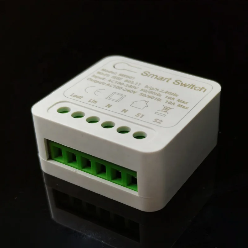 Wi-Fi DIY Мини Смарт релейный коммутационный модуль приложение Smart Life/приложение Tuya совместимый с Alexa и Google