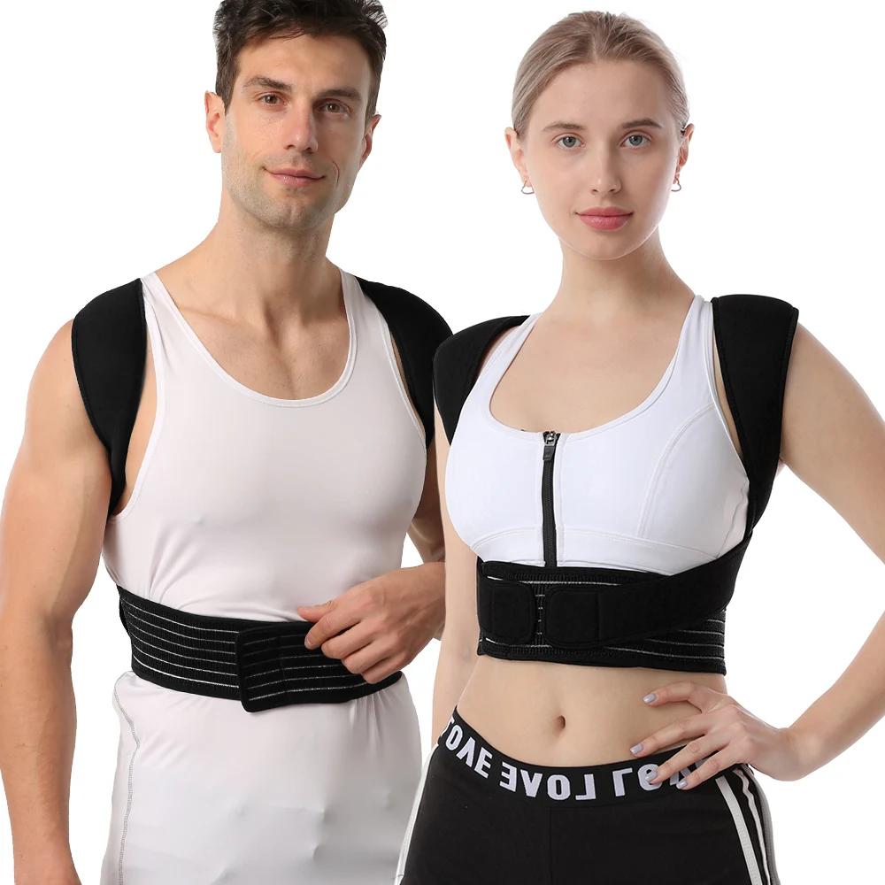 New Breathable Spine Back Support Posture Corrector for Improves Posture and Neck, Back, Shoulders Pain Relief