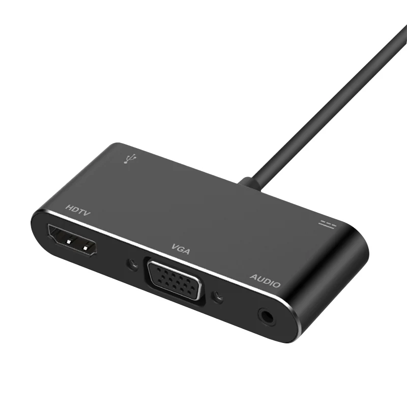 1080P Converter  USB-C to HD-MI TV Media VGA 2K Adapter 3.1 Type C to TV Cable