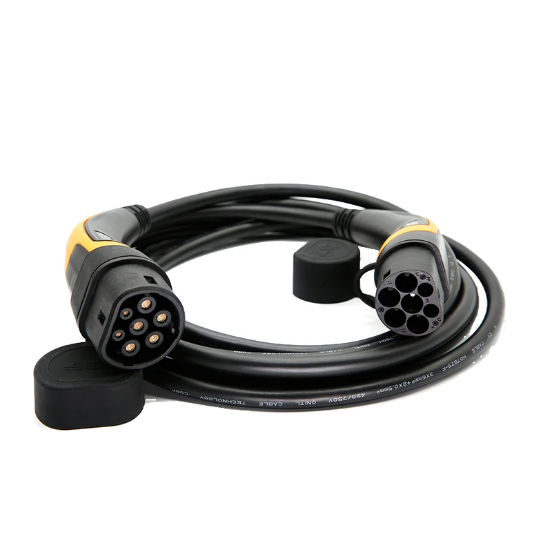 Зарядный кабель типа 2-типа 2, тип 2, тип 3, штекер-гнездо, разъем для электромобилей