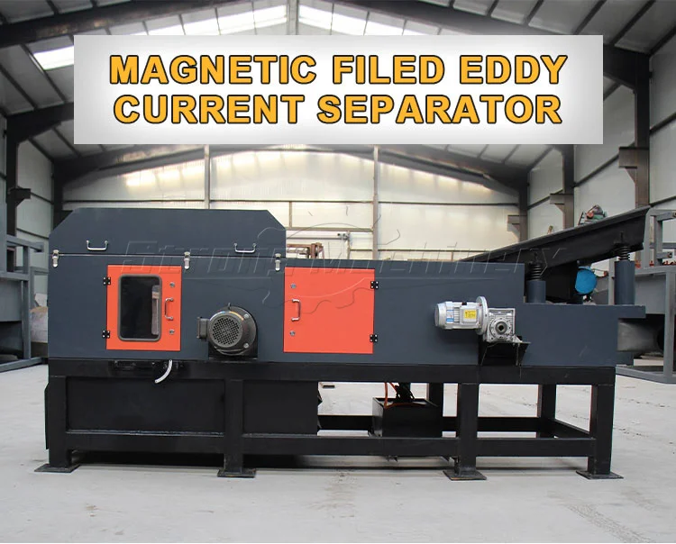 Aluminum and copper sorting machine eddy Current Separator Eccentric Eddy Current Separator Product for recycling metal