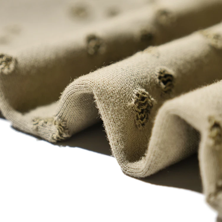 High quality heavy weight custom dyeing 100% cotton french terry knitted fabric for hoodie