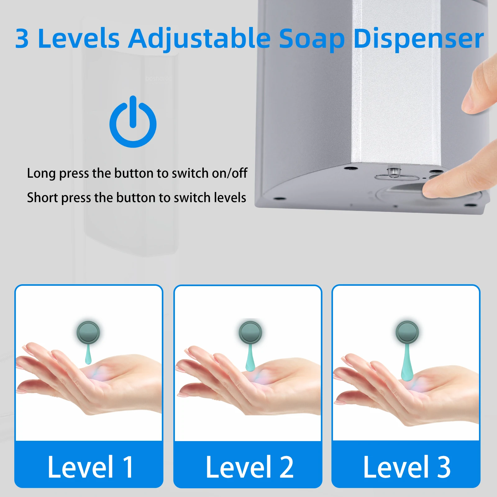 Factory Hotel Touchless Automatic Liquid Soap Dispenser Electric Foam Soap Dispenser Wall Mount Automatic Liquid Soap Dispenser