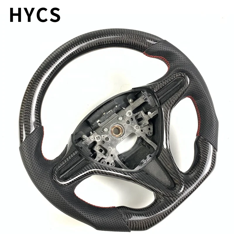 JDM racing factory custom carbon fiber steering wheel interior for Honda Fit GD6 GD8 GE GK5 GR9