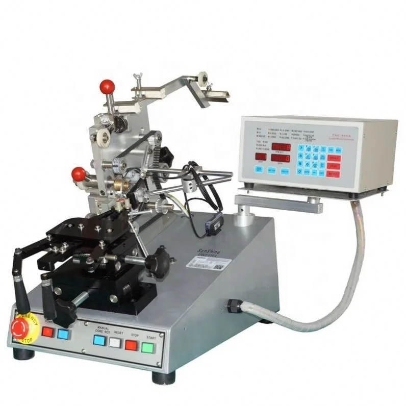 Heavy wire small toroid choke winding machine